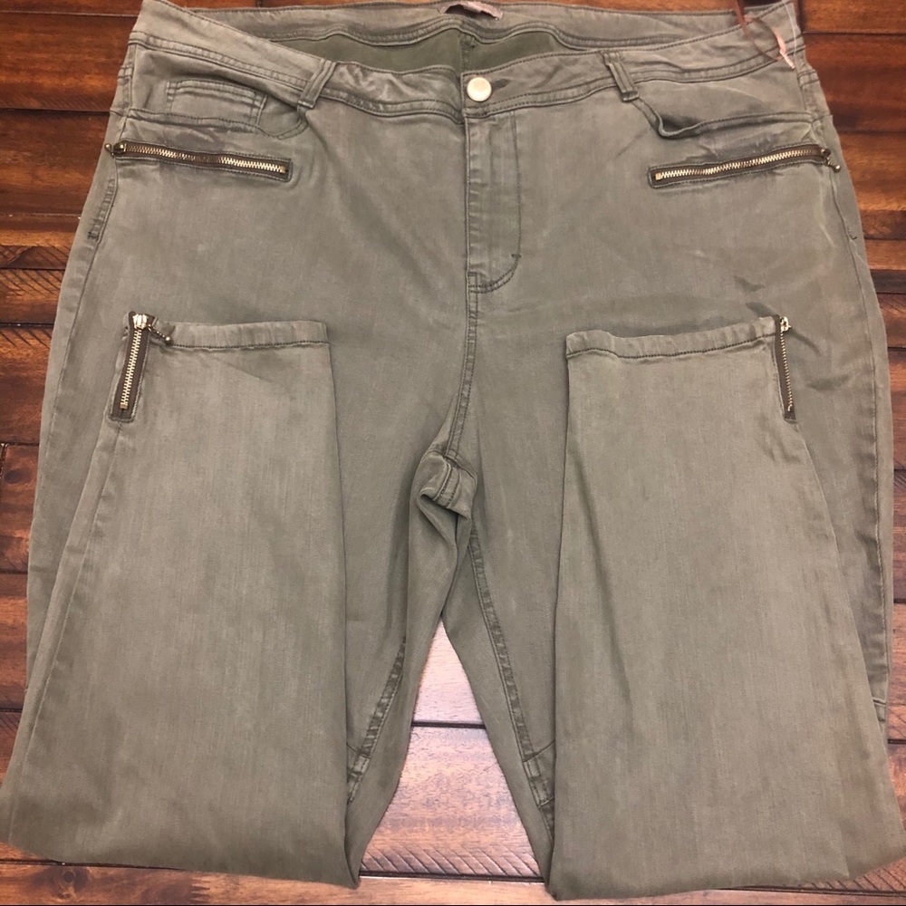 Gibson Latimer Song Sparrow Zippered Skinny Jeans